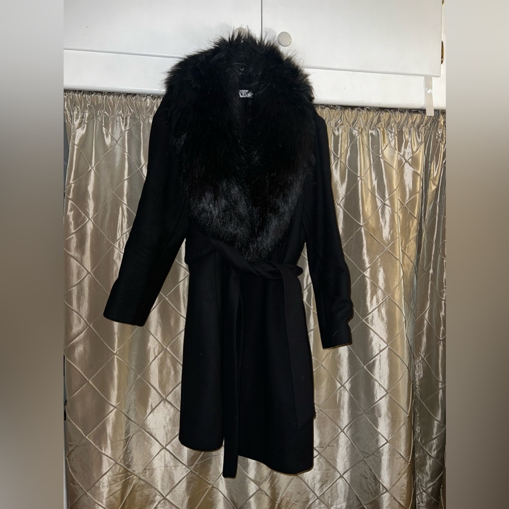 Zara fur coat